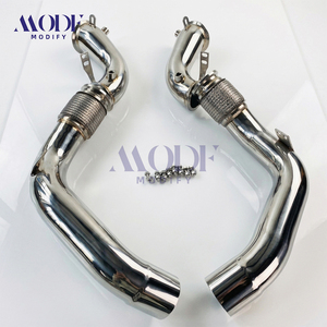 Sistema de Escape de Acero Inoxidable, Tubo de Bajada para <span class=keywords><strong>BMW</strong></span> F90 M5 F92 <span class=keywords><strong>M8</strong></span> con Motor S63 V8 Turbo, Tubo de Bajada con Tubo Flexible - Product Image 3