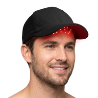 Casco per Terapia della Luce LED Ricaricabile USB da 30W, Portatile, con Bande di Onde 660nm/850nm/940nm per il Sollievo dal Dolore Mirato sulla Testa, Uso Domestico, in Tessuto
