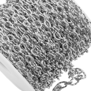 Chaîne torsadée filetée en acier inoxydable 1:1 plaquée or 18 carats, chaîne décorative pour collier de pull, accessoire de bijouterie unisexe - Product Image 5