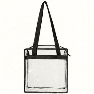 Elegante Bolsa de Maquillaje Transparente para Mujer, Bolsa de Aseo de PVC Transparente con Cierre y Logotipo Personalizado - Product Image 2