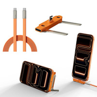 Câble USB-C 240W avec adaptateur PD65 à charge rapide 2-en-1 et support invisible pour téléphone – Nouveauté 2026, produit phare TikTok