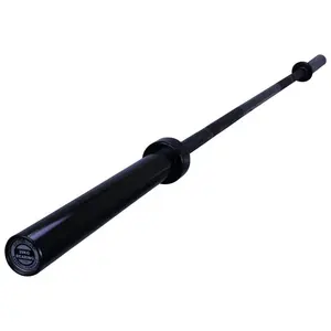 Custom Logo Gym Power Training Barbells Black Zinc Shaft 20Kg Straight Standard Weightlifting Barbell Bar
