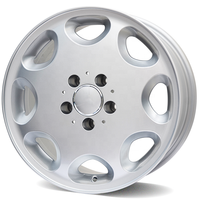 Jantes en alliage pour voiture de tourisme 16x7.5 ET38 CB66.6 Design concave argenté pour Mercedes pour W140 W124 W126 Garantie de 3 ans