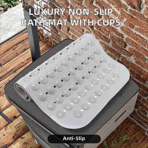 Tapis de bain antidérapant en PVC souple de luxe avec <span class=keywords><strong>ventouse</strong></span> transfrontalière pour <span class=keywords><strong>Amazon</strong></span> Hotel Salle de bain Douche Baignoire <span class=keywords><strong>Massage</strong></span> Baignoire Douche - Product Image 3