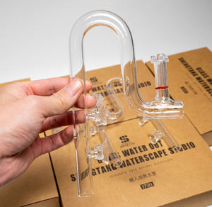 Hoge Transparantie Glazen Inlaat En Uitlaat 17Mm/17Mm Voor <span class=keywords><strong>Aquarium</strong></span> Plant Tank - Product Image 3