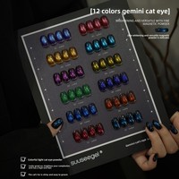 Suuseegel – Kit de vernis gel UV effet œil de chat Moonlight Gemini 12 couleurs, haute qualité, ODM/OEM, pour nail art et fournitures pour ongles