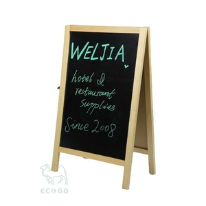 <span class=keywords><strong>Pizarra</strong></span> de Menú de Bambú con Soporte para Restaurante y Cafetería - Product Image 1