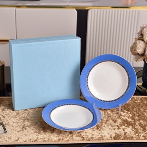 Ensemble de 2 assiettes creuses de luxe de 9 pouces en porcelaine fine, hautement recommandé, écologique, de bonne qualité, à prix compétitif - Product Image 5