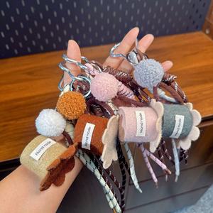 Wholesale Portable Heart Carabiner Keychains Eco-friendly 3D Doll Special Grandmother <b>Birthday</b> <b>Gift</b> Plush <b>Grandma</b> Hat Keychains - Product Image 1