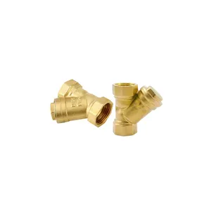 Best quality manual brass Y type strainer filter valves for water manual angle seat brass filter valves