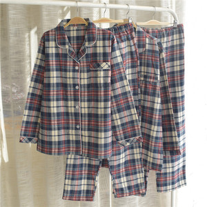 Nouveau automne hiver coton <span class=keywords><strong>velours</strong></span> décontracté Plaid col classique maison vêtements épaissi hommes <span class=keywords><strong>pyjama</strong></span> - Product Image 2