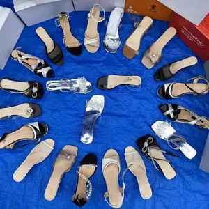 Làm Sạch Sử Dụng Phụ Nữ Dép Bán Buôn Hỗn Hợp Châu Phi Giá Rẻ Cổ Phiếu Giày Dép Trung Quốc Giản Dị Nữ Chất Liệu Cao Su Mezclar zapatos