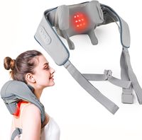Masseur de cou Eveekon avec chaleur et shiatsu, masseur de cou et d'épaules rechargeable, masseur de cou, d'épaules et de dos