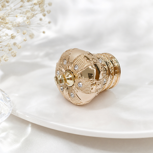 Tapa de <span class=keywords><strong>Zamak</strong></span> Ecológica con Forma de Corona de Cristal de Lujo para Botellas de Perfume y Vino con Cierre a Presión - Product Image 4