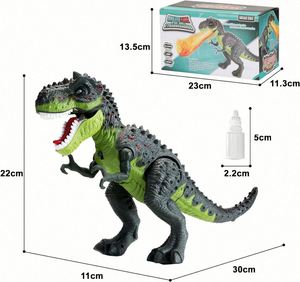 Jouets électriques avec des yeux qui s'illuminent, dinosaure qui marche et pond des œufs pour enfants - Product Image 3