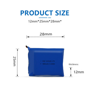 공장 맞춤형 3.7V/900mah 122528 마이크로 파우치 충전식 리튬 폴리머 배터리 팩 리튬 이온 배터리 팩 - Product Image 3