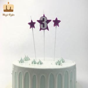 เทียนหอมธรรมดารูปดาว0-9สำหรับงานวันเกิดเจ้าหญิงปาร์ตี้วันฮาโลวีนเทียนหมายเลขเค้กแฮนด์เมด - Product Image 5