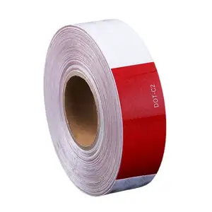 50mm Red-White Dot-C2 Reflective Tape Light Reflective Tape Micro Prism Reflective Tape Reflective Material