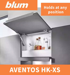 Mecanismo de elevación Blum1 AVENTOS HK-XS Small Wizard, apto para cierre suave, niquelado, con múltiples opciones de torque disponibles - Product Image 3