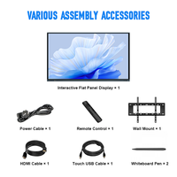 Pizarra Interactiva con Pantalla Táctil FOCUSEEN de 65/75/86 Pulgadas, 4K, con IA, Creador de Preguntas, 20 Puntos Táctiles, Sistema Dual, DDP, Intel Core
