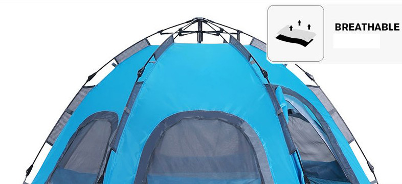 3 Persons Instant Open Outdoor Camping Tent Double Layer Waterproof 3 To 4 Persons