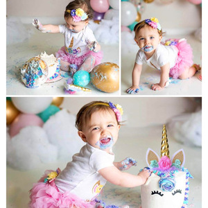 Décoration de <span class=keywords><strong>gâteau</strong></span> <span class=keywords><strong>licorne</strong></span> colorée en gros pour fournitures de décoration de <span class=keywords><strong>gâteau</strong></span> d'anniversaire d'enfant - Product Image 5