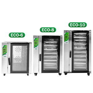 Horno <span class=keywords><strong>de</strong></span> Convección Digital Comercial ECO-<span class=keywords><strong>8</strong></span>, 2 Ventiladores, Pulverizador <span class=keywords><strong>de</strong></span> Agua, <span class=keywords><strong>8</strong></span> Bandejas, Acero Inoxidable - Product Image 4