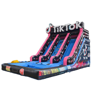 Scivolo d'Acqua Gonfiabile Grande per Divertimento in Giardino <span class=keywords><strong>con</strong></span> Piscina e Scivolo a Palma, Castello Gonfiabile per Feste per Bambini e Noleggio - Product Image 5