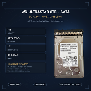 Disco Duro <span class=keywords><strong>WD</strong></span> Original de 8TB, Sin Encendido, SATA, para Servidor, NAS, Almacenamiento en Centros de Datos, 7.2K RPM, Garantía de 3 Años - Product Image 3
