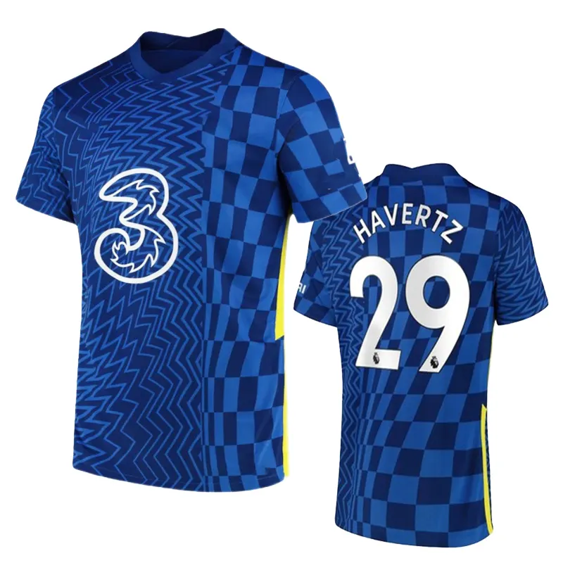 Factory Wholesale Color Football Uniform Jerseys Club Customized Name Number Thailand jersey football shirts