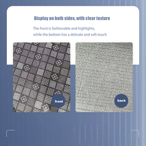 Cuoio sintetico stampato personalizzato del PVC con il disegno in rilievo del fiore per i mobili delle borse dei bagagli e gli scopi decorativi - Product Image 2