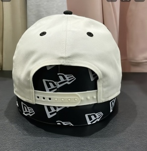 Casquette de baseball brodée 3D personnalisée, style vintage, noire et beige délavée, casquette snapback unisexe, casquette de papa, bicolore noir et beige délavé - Product Image 4