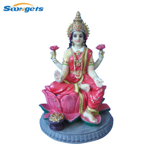 Gran oferta, artículo religioso de resina, estatua de dios hindú Laxmi - Product Image 2