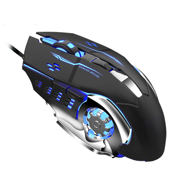 High-Sensitivity Wired Optical Gaming Mechanical Mouse LED Light Ergonomic Right-Hand for Office PC Laptop Work Gamer Work