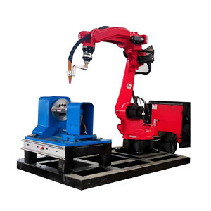 Station de travail robotisée de soudage TIG MIG MAG CO2 avec tête oscillante et dispositif de fixation pour soudeurs laser de cadres métalliques en acier et aluminium - Product Image 2