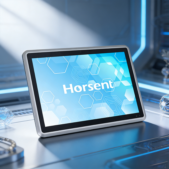 Horsent Rugged Industrial Panel PC Monitor 15.6" Capacitive Touchscreen Fanless Aluminum Panel Mount for Extreme Environments