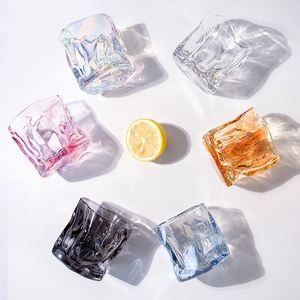 Verre à shot carré moderne et écologique, avec logo personnalisé, transparent, pour jus, whisky, vin et eau glacée - Product Image 5