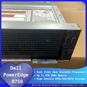ใหม่สำหรับเซิร์ฟเวอร์แร็ค PowerEdge R750 ระดับองค์กร ใช้ซีออน E-2300 แรม 64GB DDR4 ECC/Non-ECC ฮาร์ดดิสก์/SSD ขนาด 8x3.5/16x2.5 นิ้ว  พอร์ต 1GbE คู่ มีสินค้าในสต็อก - Product Image 6