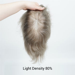 Newtimes <span class=keywords><strong>Hair</strong></span> Custom Indian Remy <span class=keywords><strong>Hair</strong></span> Steil Licht Gewicht 80% Dichtheid Kant Heldere Pu Heren Toupet Pruiken Met Onzichtbare Knopen - Product Image 4