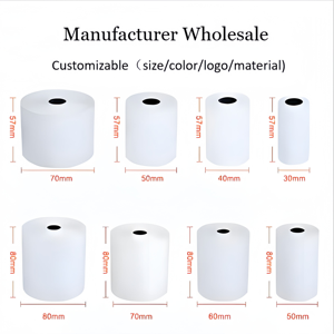 Rollos de Papel Térmico Ecológico de 80 mm y 57 mm, Papel para Recibos de Caja Registradora, Libre de BPA y BPS, Papel Térmico Directo - Product Image 2