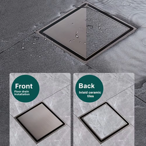 Desagü<span class=keywords><strong>e</strong></span> de Piso para Baño de 15 cm, Cuerpo Principal de Latón, Diseño Elegante Invisible, Antiinsectos y Desodorizante, para Uso en la Cocina - Product Image 6