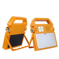 Lampe de camping portable extérieure à économie d'énergie, étanche IP65, deux méthodes de charge, 100W, fonctionnant comme une lampe torche LED solaire