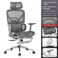 Chaise de bureau ergonomique en maille Yazhi avec base 5 étoiles et accoudoirs 3D - Chaise de bureau inclinable et réglable en hauteur pour la maison/le dortoir étudiant