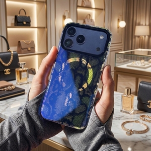 Étui de téléphone magnétique IMD personnalisé bleu éclatant avec revêtement anti-rayures, coque mobile avec logo OEM pour iPhone 17 16 et <span class=keywords><strong>Samsung</strong></span> - Product Image 3