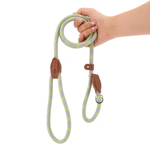 Correa de Perro Ajustable de Alta Resistencia, Acolchada, de Cuero con Estampado de Lujo, Correa de Adiestramiento Duradera para Perros - Product Image 1
