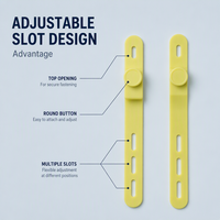 Sangles en silicone pliables et réutilisables multi-usages, organisateur de câbles élastique pour salle de bain, réglable et durable pour téléphone