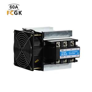 รีเลย์ควบคุมแรงดันไฟฟ้าแบบโซลิดสเตต AC สามเฟส60A <span class=keywords><strong>SSR</strong></span>-60DV ขนาดเล็ก380VAC 12VDC รีเลย์สถานะของแข็ง100V - Product Image 5