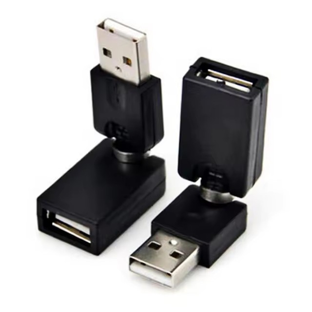 GK99 360 Degree Rotating USB 2.0 Adapter Flexible Swivel Twist Angle Converter