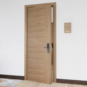 Porte d'hôtel insonorisée au design moderne et intelligent, porte coupe-feu pré-montée pour appartement, porte intérieure de chambre insonorisée pour hôtel - Product Image 6
