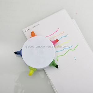 Hot Selling Flower Shape 5 Colored Highlighter <b>Pen</b> Set with Custom logo - Product Image 5